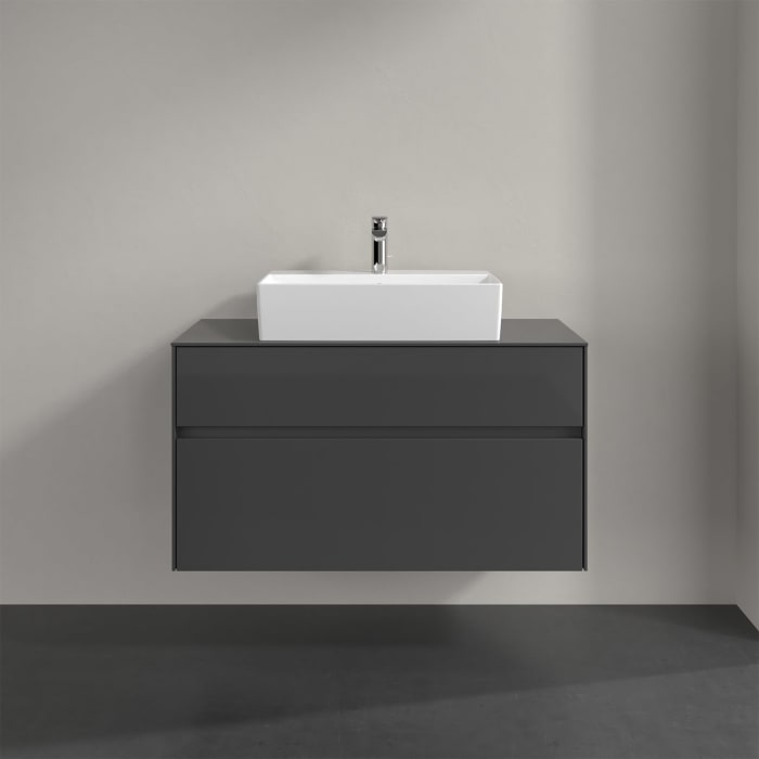 Villeroy & Boch Collaro Waschtischunterschrank 100 x 50 cm, mit 2 Auszügen