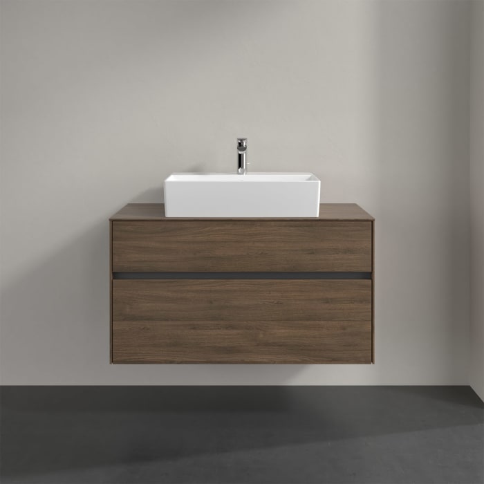 Villeroy & Boch Collaro Waschtischunterschrank 100 x 50 cm, mit 2 Auszügen