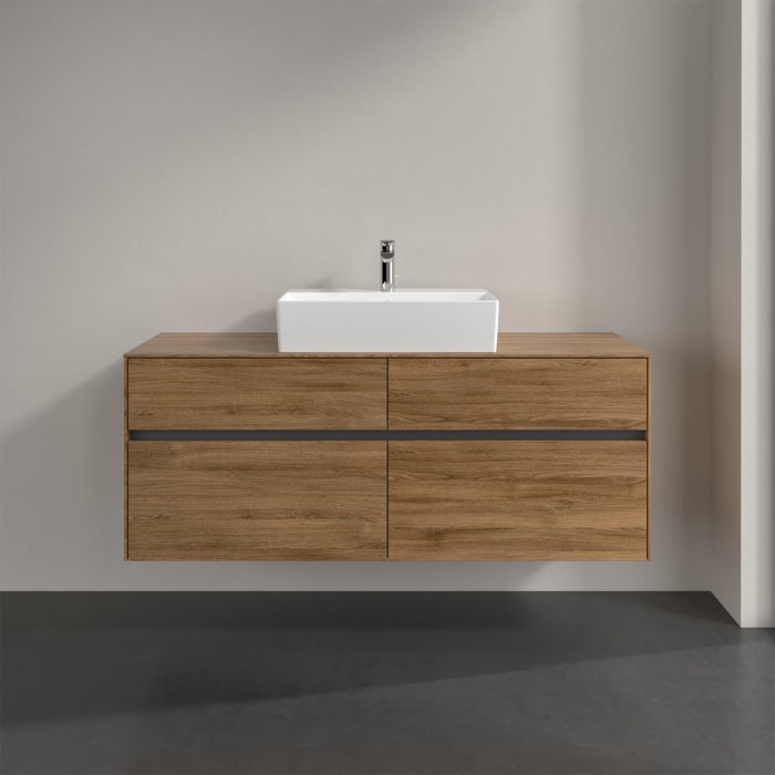 Villeroy & Boch Collaro Waschtischunterschrank 140 x 50 cm, mit 4 Auszügen