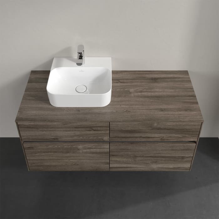 Villeroy & Boch Collaro Waschtischunterschrank 120 x 50 cm, mit 4 Auszügen und LED-Beleuchtung für Finion Waschtisch