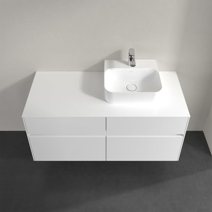 Villeroy & Boch Collaro Waschtischunterschrank 120 x 50 cm, mit 4 Auszügen und LED-Beleuchtung für Finion Waschtisch