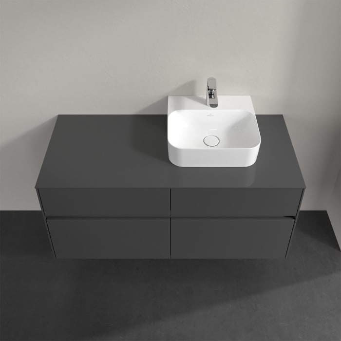 Villeroy & Boch Collaro Waschtischunterschrank 120 x 50 cm, mit 4 Auszügen und LED-Beleuchtung für Finion Waschtisch