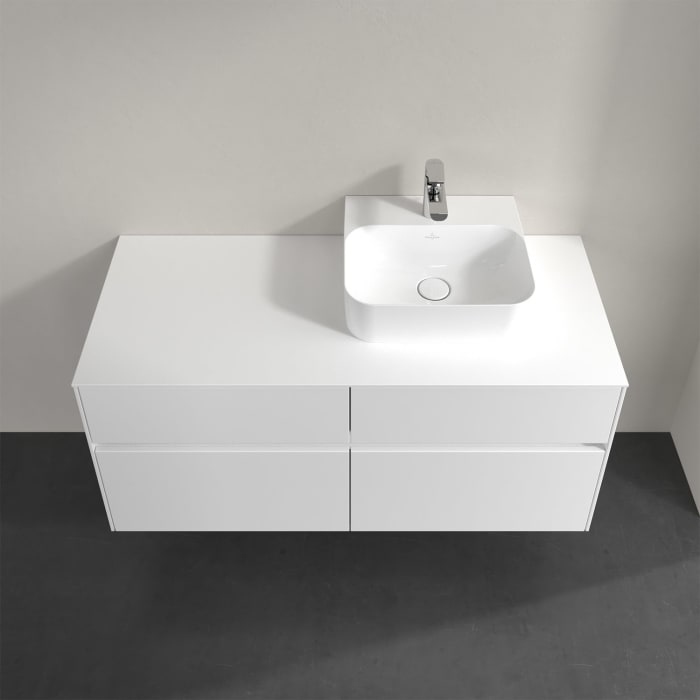 Villeroy & Boch Collaro Waschtischunterschrank 120 x 50 cm, mit 4 Auszügen und LED-Beleuchtung für Finion Waschtisch