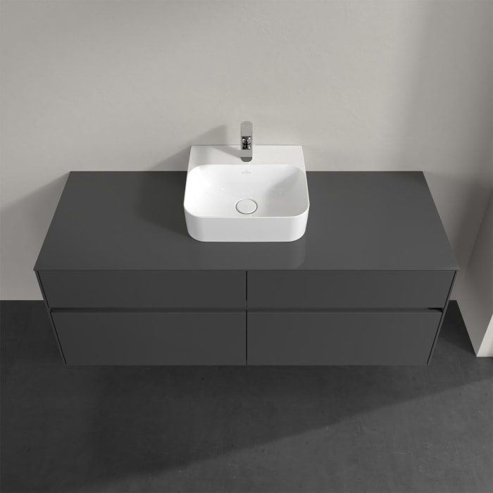 Villeroy & Boch Collaro Waschtischunterschrank 140 x 50 cm, mit 4 Auszügen und LED-Beleuchtung für Finion Waschtisch