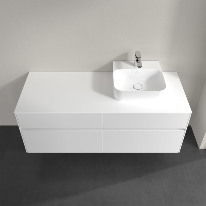 Villeroy & Boch Collaro Waschtischunterschrank 140 x 50 cm, mit 4 Auszügen und LED-Beleuchtung für Finion Waschtisch