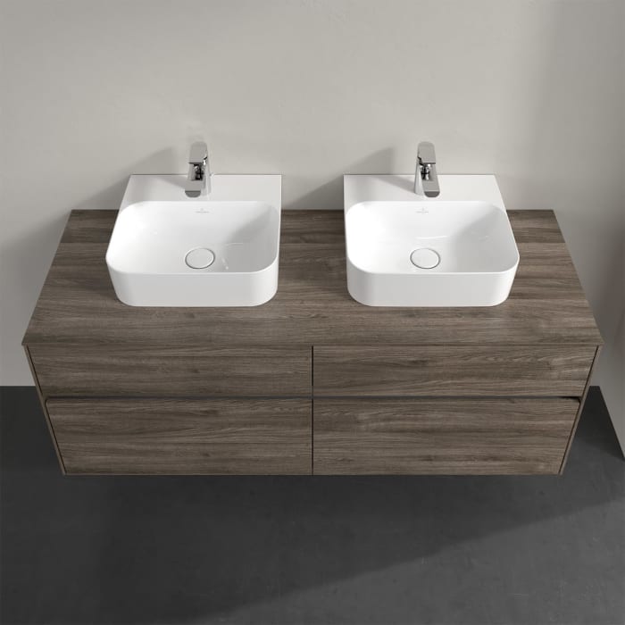 Villeroy & Boch Collaro Waschtischunterschrank 140 x 50 cm, mit 4 Auszügen für 2 Finion Waschtische