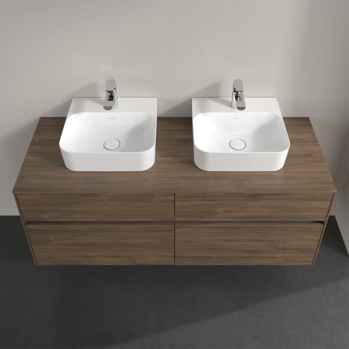 Villeroy & Boch Collaro Waschtischunterschrank 140 x 50 cm, mit 4 Auszügen für 2 Finion Waschtische