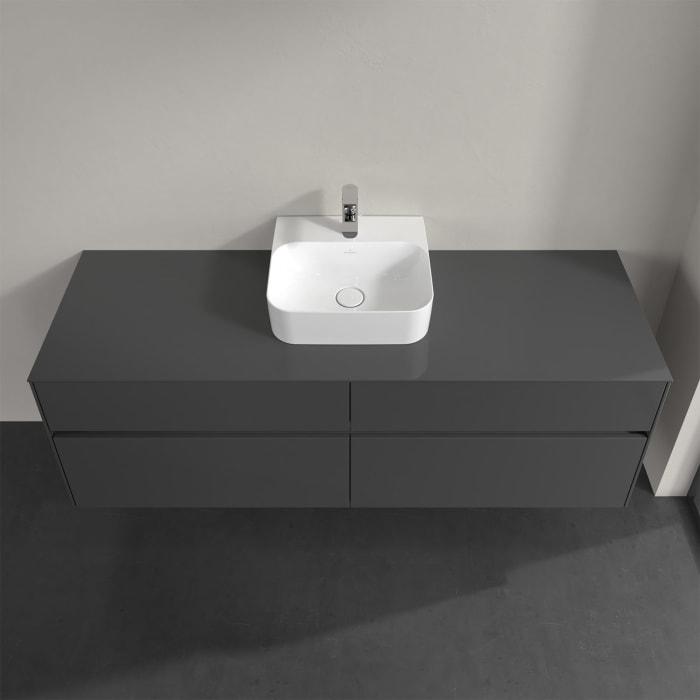 Villeroy & Boch Collaro Waschtischunterschrank 160 x 50 cm, mit 4 Auszügen und LED-Beleuchtung für Finion Waschtisch