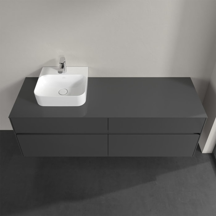 Villeroy & Boch Collaro Waschtischunterschrank 160 x 50 cm, mit 4 Auszügen und LED-Beleuchtung für Finion Waschtisch