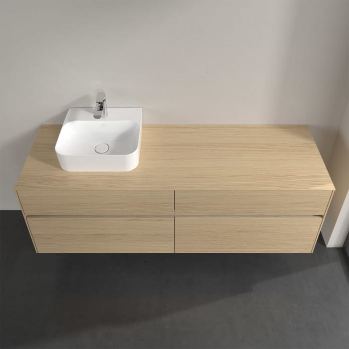 Villeroy & Boch Collaro Waschtischunterschrank 160 x 50 cm, mit 4 Auszügen und LED-Beleuchtung für Finion Waschtisch