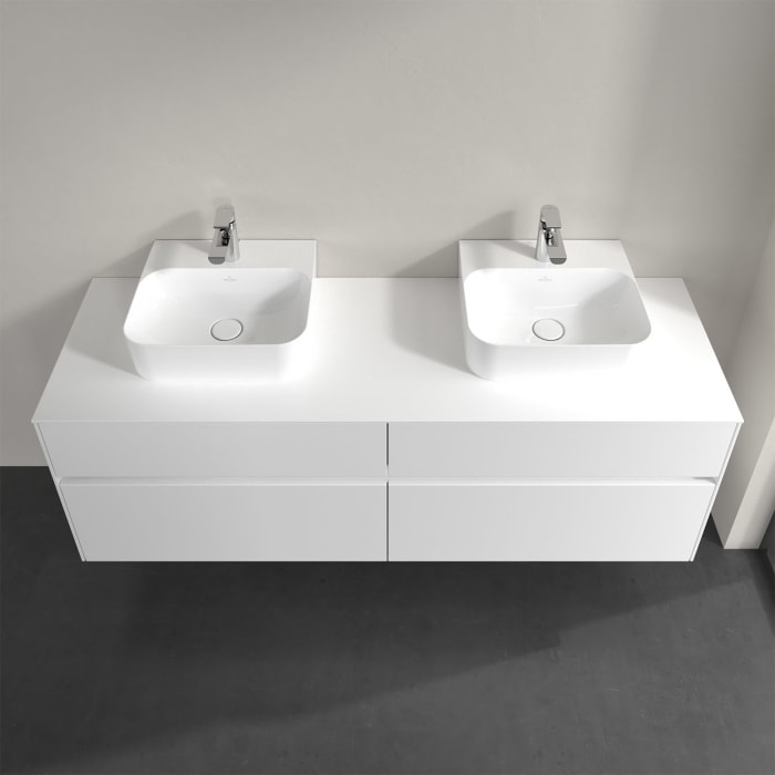 Villeroy & Boch Collaro Waschtischunterschrank 160 x 50 cm, mit 4 Auszügen für 2 Finion Waschtische