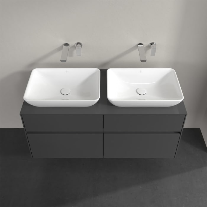 Villeroy & Boch Collaro Waschtischunterschrank 120 x 50 cm, mit 4 Auszügen für 2 Venticello Waschtische