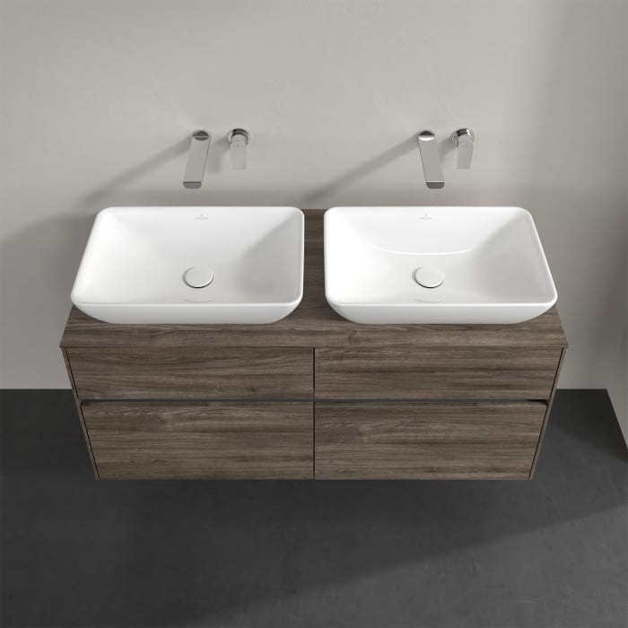 Villeroy & Boch Collaro Waschtischunterschrank 120 x 50 cm, mit 4 Auszügen für 2 Venticello Waschtische