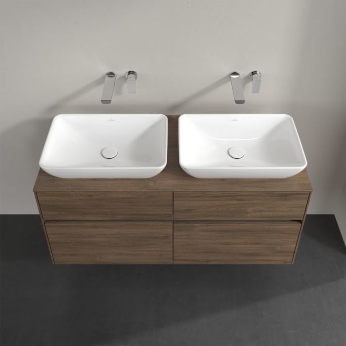 Villeroy & Boch Collaro Waschtischunterschrank 120 x 50 cm, mit 4 Auszügen für 2 Venticello Waschtische