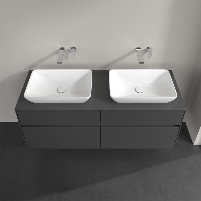 Villeroy & Boch Collaro Waschtischunterschrank 140 x 50 cm, mit 4 Auszügen für 2 Venticello Waschtische