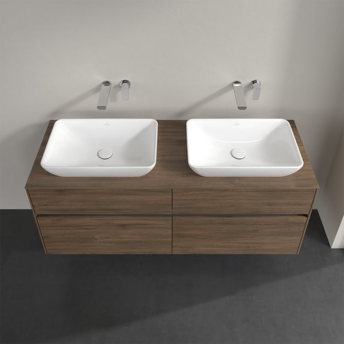 Villeroy & Boch Collaro Waschtischunterschrank 140 x 50 cm, mit 4 Auszügen für 2 Venticello Waschtische