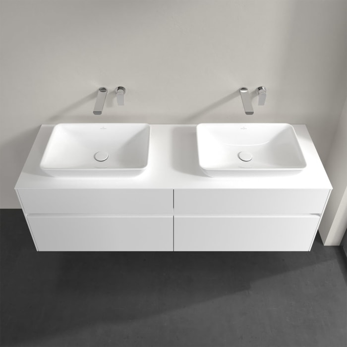 Villeroy & Boch Collaro Waschtischunterschrank 160 x 50 cm, mit 4 Auszügen für 2 Venticello Waschtische