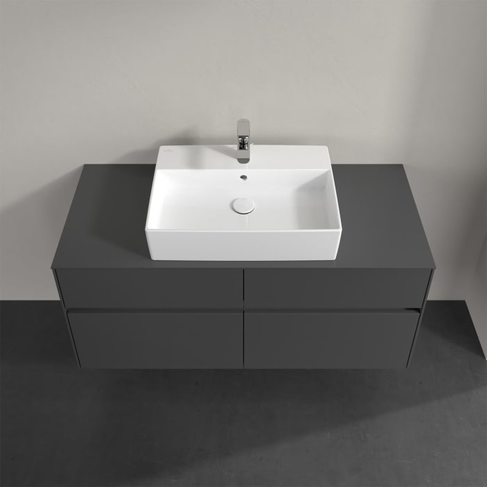 Villeroy & Boch Collaro Waschtischunterschrank 120 x 50 cm, mit 4 Auszügen und LED-Beleuchtung