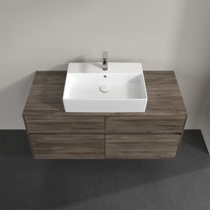 Villeroy & Boch Collaro Waschtischunterschrank 120 x 50 cm, mit 4 Auszügen und LED-Beleuchtung