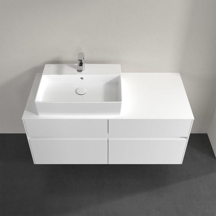 Villeroy & Boch Collaro Waschtischunterschrank 120 x 50 cm, mit 4 Auszügen und LED-Beleuchtung