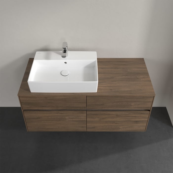 Villeroy & Boch Collaro Waschtischunterschrank 120 x 50 cm, mit 4 Auszügen und LED-Beleuchtung