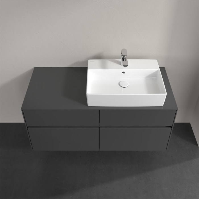 Villeroy & Boch Collaro Waschtischunterschrank 120 x 50 cm, mit 4 Auszügen und LED-Beleuchtung