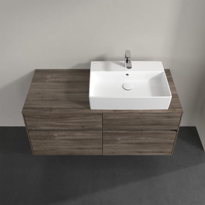 Villeroy & Boch Collaro Waschtischunterschrank 120 x 50 cm, mit 4 Auszügen und LED-Beleuchtung