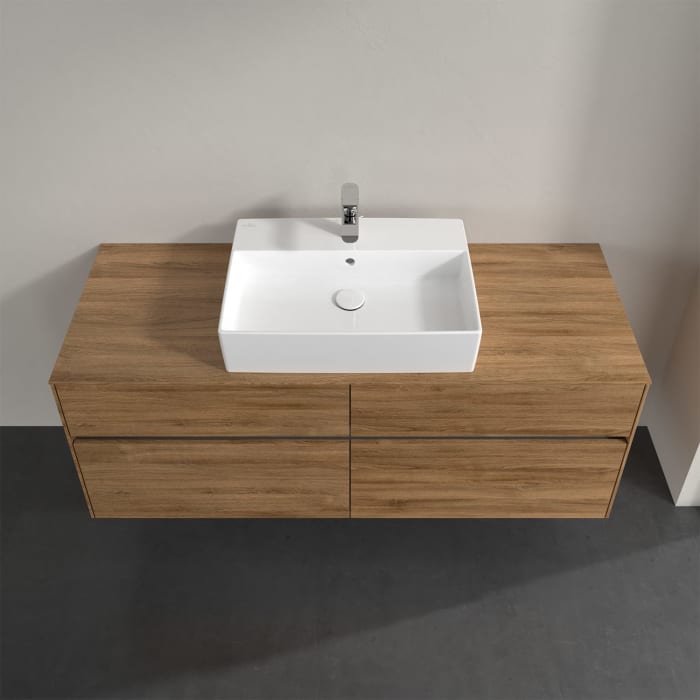 Villeroy & Boch Collaro Waschtischunterschrank 140 x 50 cm, mit 4 Auszügen und LED-Beleuchtung