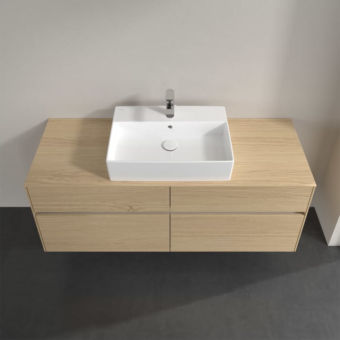 Villeroy & Boch Collaro Waschtischunterschrank 140 x 50 cm, mit 4 Auszügen und LED-Beleuchtung