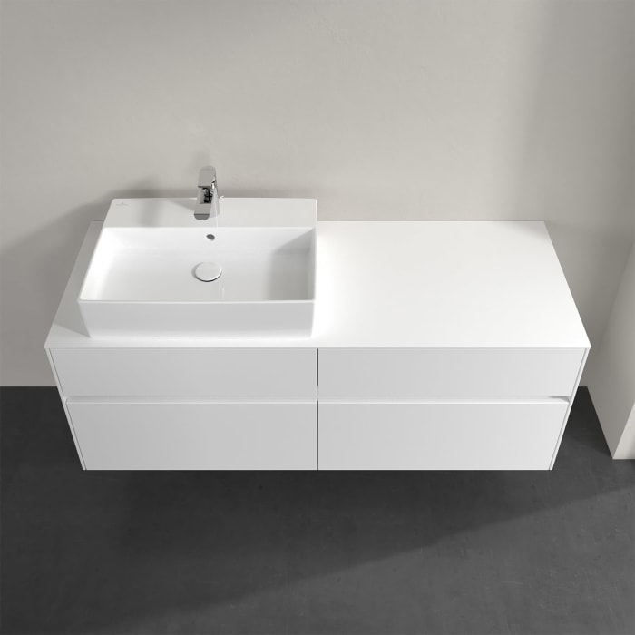 Villeroy & Boch Collaro Waschtischunterschrank 140 x 50 cm, mit 4 Auszügen und LED-Beleuchtung