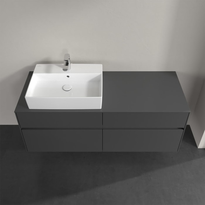 Villeroy & Boch Collaro Waschtischunterschrank 140 x 50 cm, mit 4 Auszügen und LED-Beleuchtung