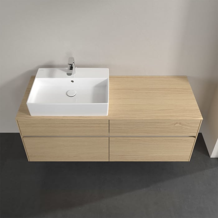 Villeroy & Boch Collaro Waschtischunterschrank 140 x 50 cm, mit 4 Auszügen und LED-Beleuchtung