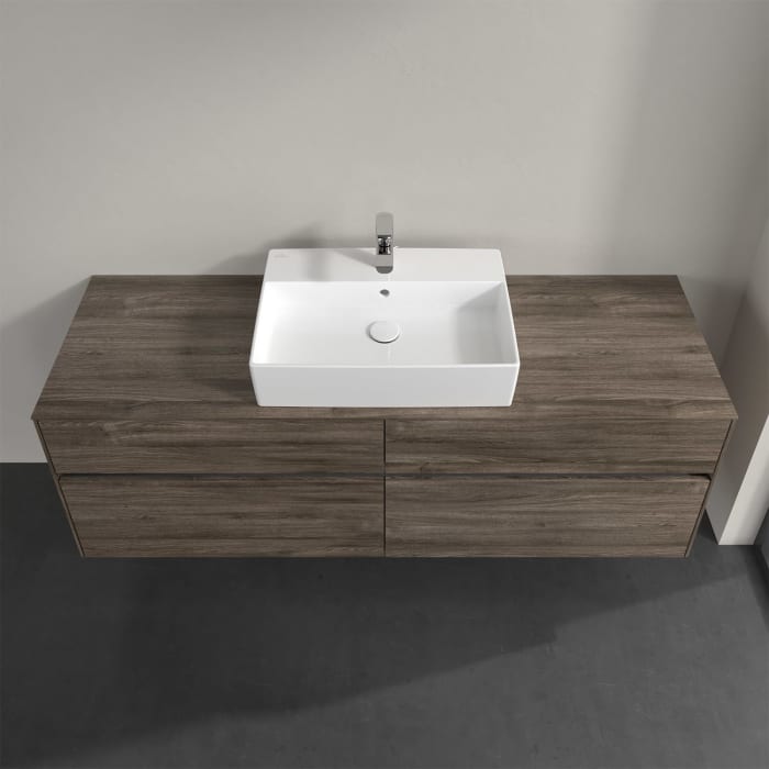 Villeroy & Boch Collaro Waschtischunterschrank 160 x 50 cm, mit 4 Auszügen und LED-Beleuchtung