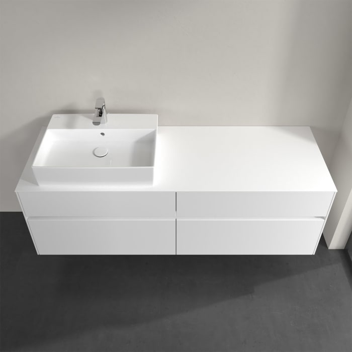 Villeroy & Boch Collaro Waschtischunterschrank 160 x 50 cm, mit 4 Auszügen und LED-Beleuchtung