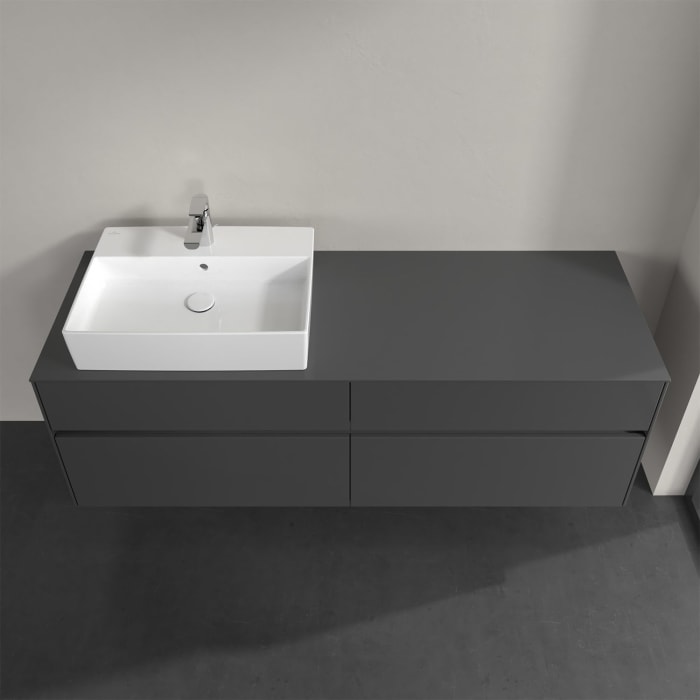 Villeroy & Boch Collaro Waschtischunterschrank 160 x 50 cm, mit 4 Auszügen und LED-Beleuchtung