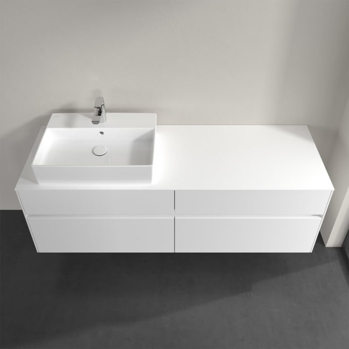 Villeroy & Boch Collaro Waschtischunterschrank 160 x 50 cm, mit 4 Auszügen und LED-Beleuchtung