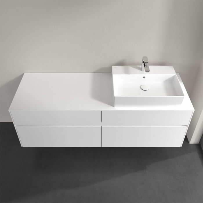 Villeroy & Boch Collaro Waschtischunterschrank 160 x 50 cm, mit 4 Auszügen und LED-Beleuchtung