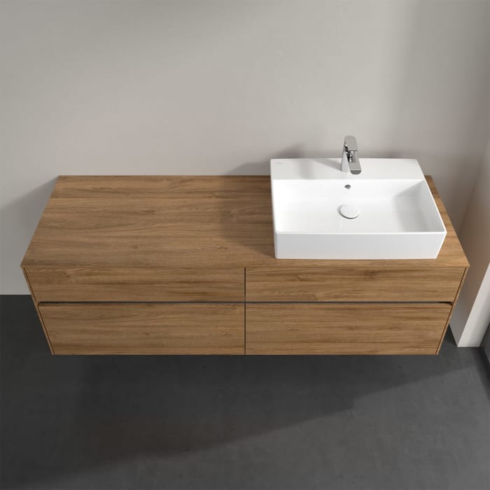 Villeroy & Boch Collaro Waschtischunterschrank 160 x 50 cm, mit 4 Auszügen und LED-Beleuchtung