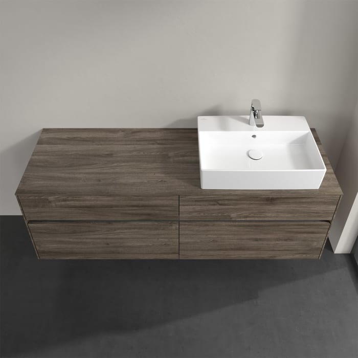 Villeroy & Boch Collaro Waschtischunterschrank 160 x 50 cm, mit 4 Auszügen und LED-Beleuchtung