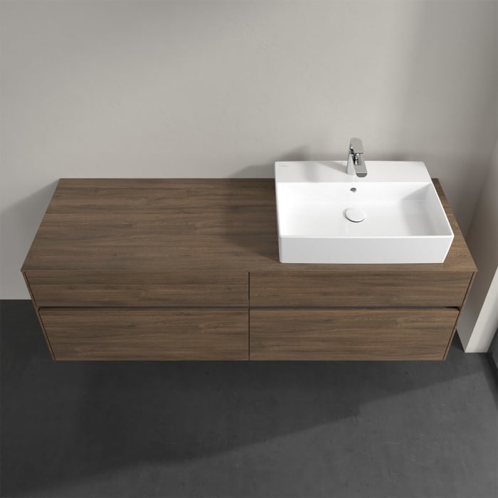 Villeroy & Boch Collaro Waschtischunterschrank 160 x 50 cm, mit 4 Auszügen und LED-Beleuchtung