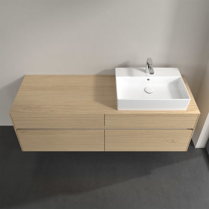 Villeroy & Boch Collaro Waschtischunterschrank 160 x 50 cm, mit 4 Auszügen und LED-Beleuchtung