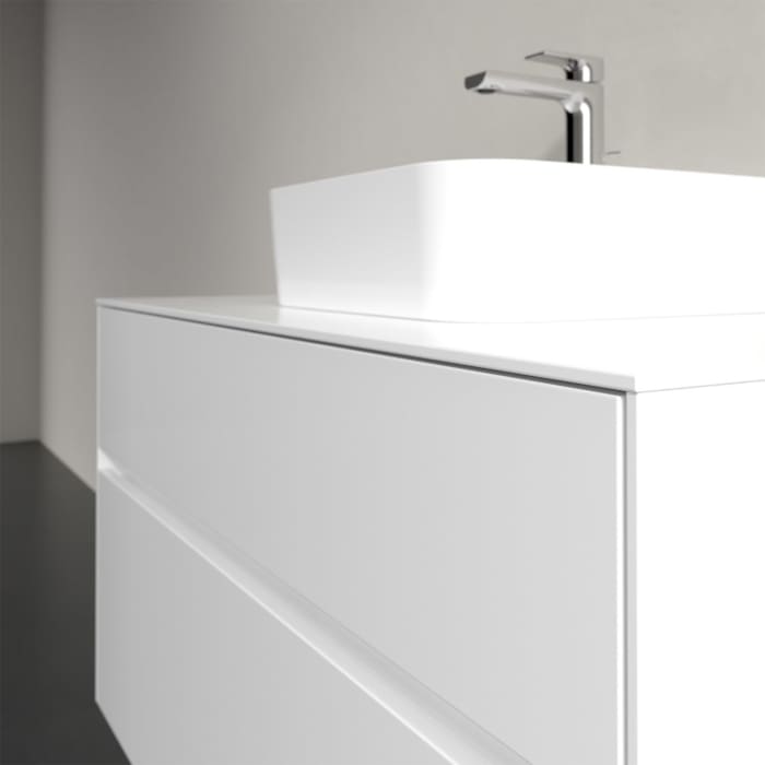 Villeroy & Boch Collaro Waschtischunterschrank 100 x 50 cm, mit 2 Auszügen und LED-Beleuchtung für Finion Waschtisch