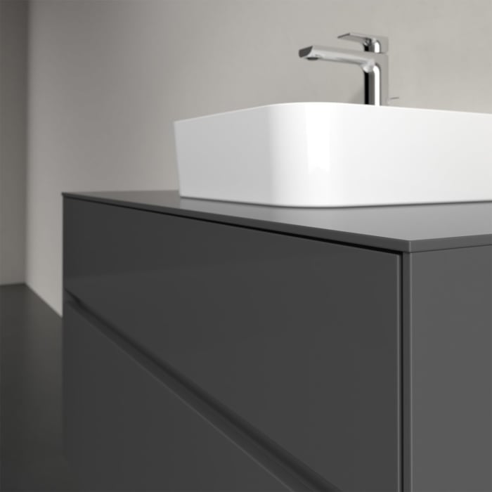 Villeroy & Boch Collaro Waschtischunterschrank 100 x 50 cm, mit 2 Auszügen und LED-Beleuchtung für Finion Waschtisch