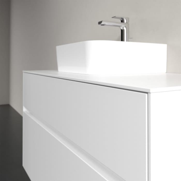 Villeroy & Boch Collaro Waschtischunterschrank 100 x 50 cm, mit 2 Auszügen und LED-Beleuchtung für Finion Waschtisch