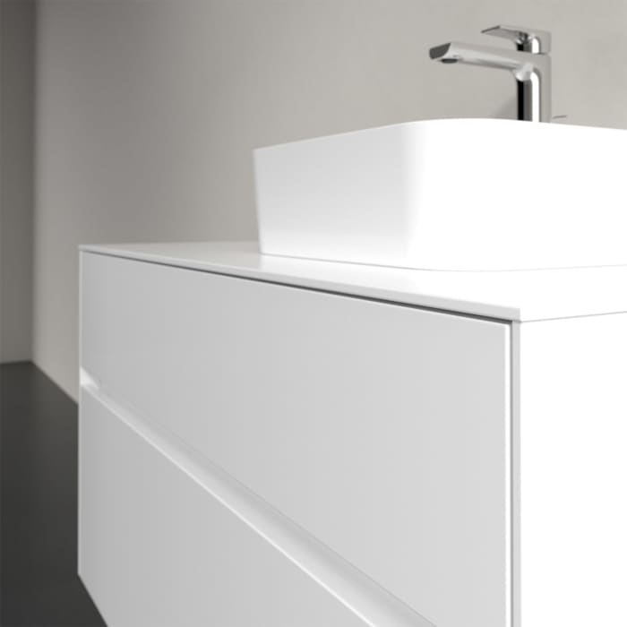 Villeroy & Boch Collaro Waschtischunterschrank 100 x 50 cm, mit 2 Auszügen und LED-Beleuchtung für Finion Waschtisch