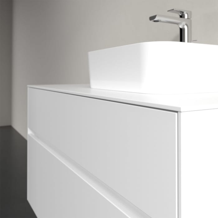 Villeroy & Boch Collaro Waschtischunterschrank 100 x 50 cm, mit 2 Auszügen und LED-Beleuchtung für Finion Waschtisch