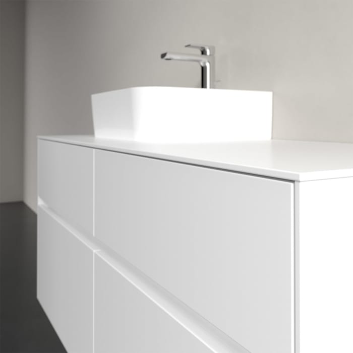 Villeroy & Boch Collaro Waschtischunterschrank 120 x 50 cm, mit 4 Auszügen und LED-Beleuchtung für Finion Waschtisch