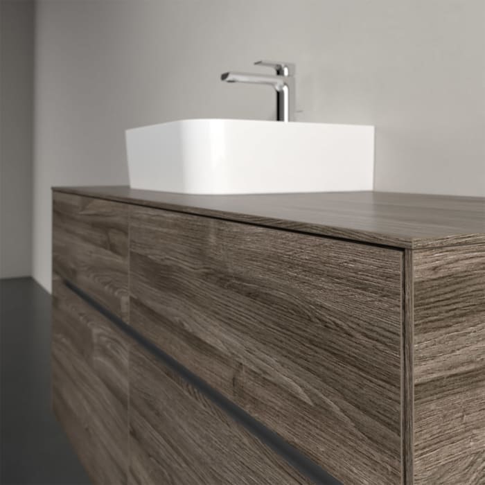 Villeroy & Boch Collaro Waschtischunterschrank 120 x 50 cm, mit 4 Auszügen und LED-Beleuchtung für Finion Waschtisch