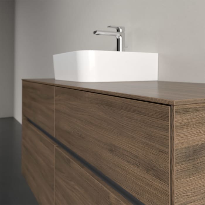 Villeroy & Boch Collaro Waschtischunterschrank 120 x 50 cm, mit 4 Auszügen und LED-Beleuchtung für Finion Waschtisch