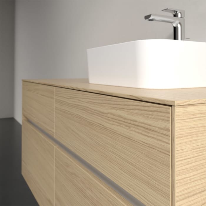 Villeroy & Boch Collaro Waschtischunterschrank 120 x 50 cm, mit 4 Auszügen und LED-Beleuchtung für Finion Waschtisch